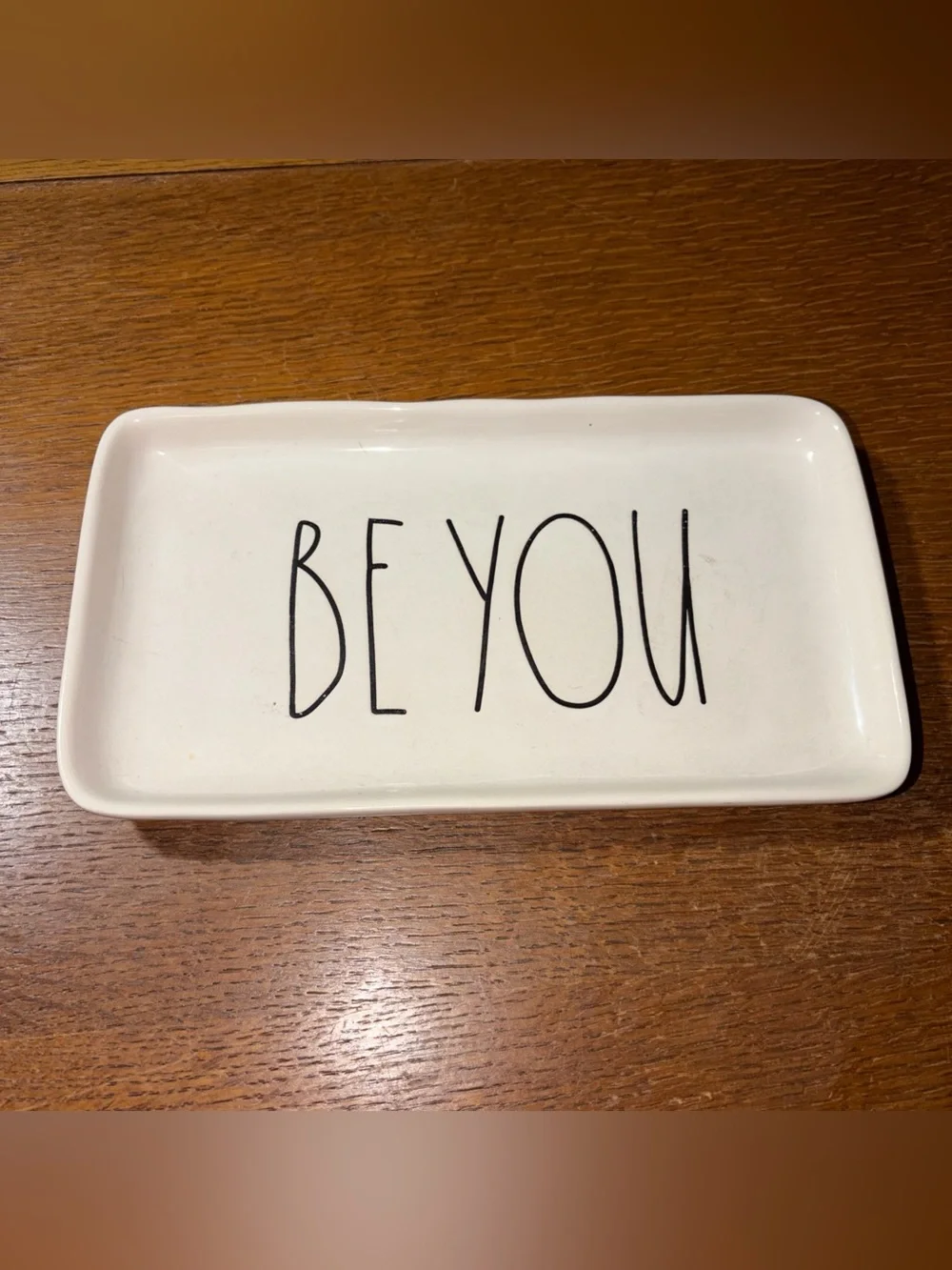 Rae Dunn by Magenta (Be You)  9 1/2” X 5” Ceramic Serving Tray  Rectangle